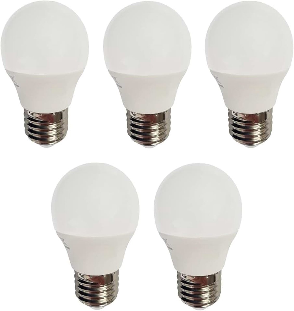 5 x LED gloeilamp druppel bol E27 4W vervanging voor 25W 320lm 3000K 230V