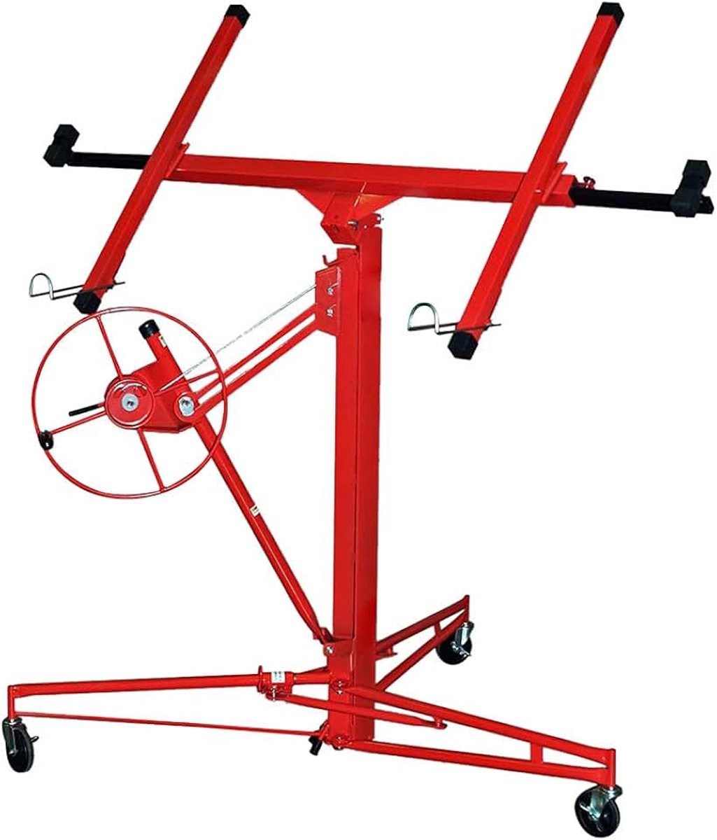 Platenlift voor gipsplaten max. 290 cm lastarmbreedte en 70 kg draagvermogen, 140-350 cm werkhoogte, in hoogte verstelbaar