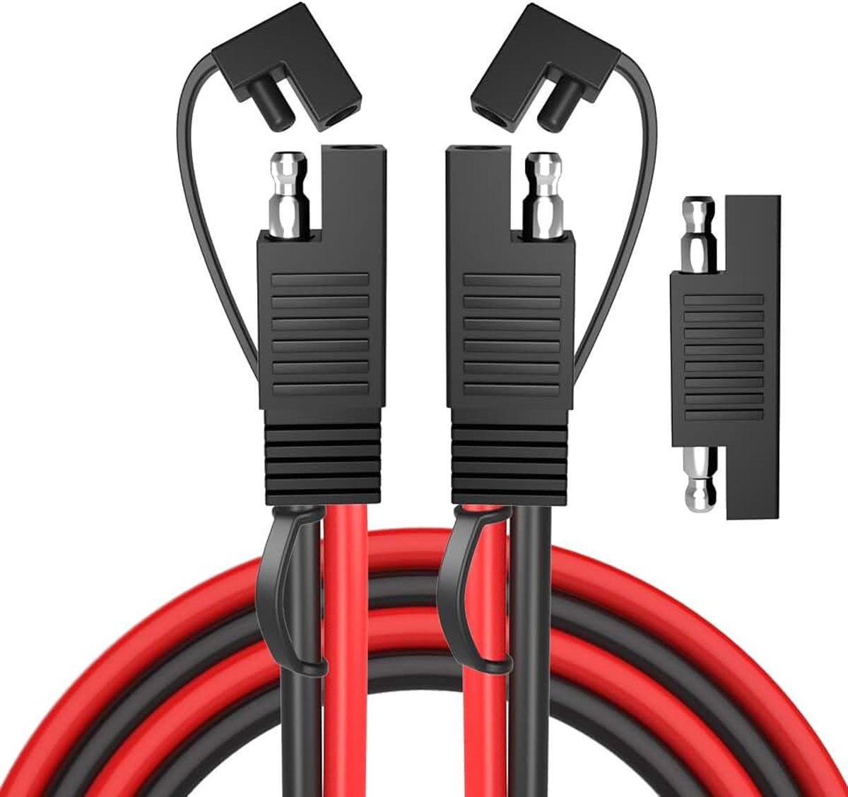 Verlengkabel 10AWG 20ft/6m Quick Disconnect Wire Harness SAE Connector met Polariteit Reverse Adapter voor Automotive, Zonnepaneel, Motorfiets, Auto's, Tractor