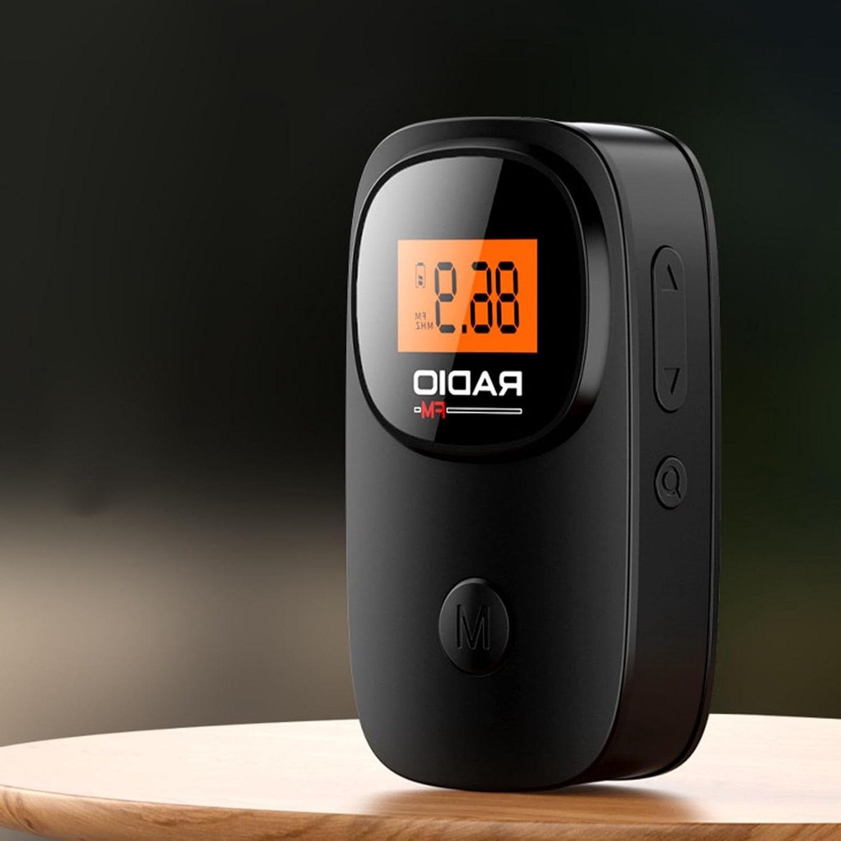 Draagbare FM Radio - Zakradio Batterij - Muziek Luisteren - Clip voor Bevestiging - 7 x 39 x 3 cm
