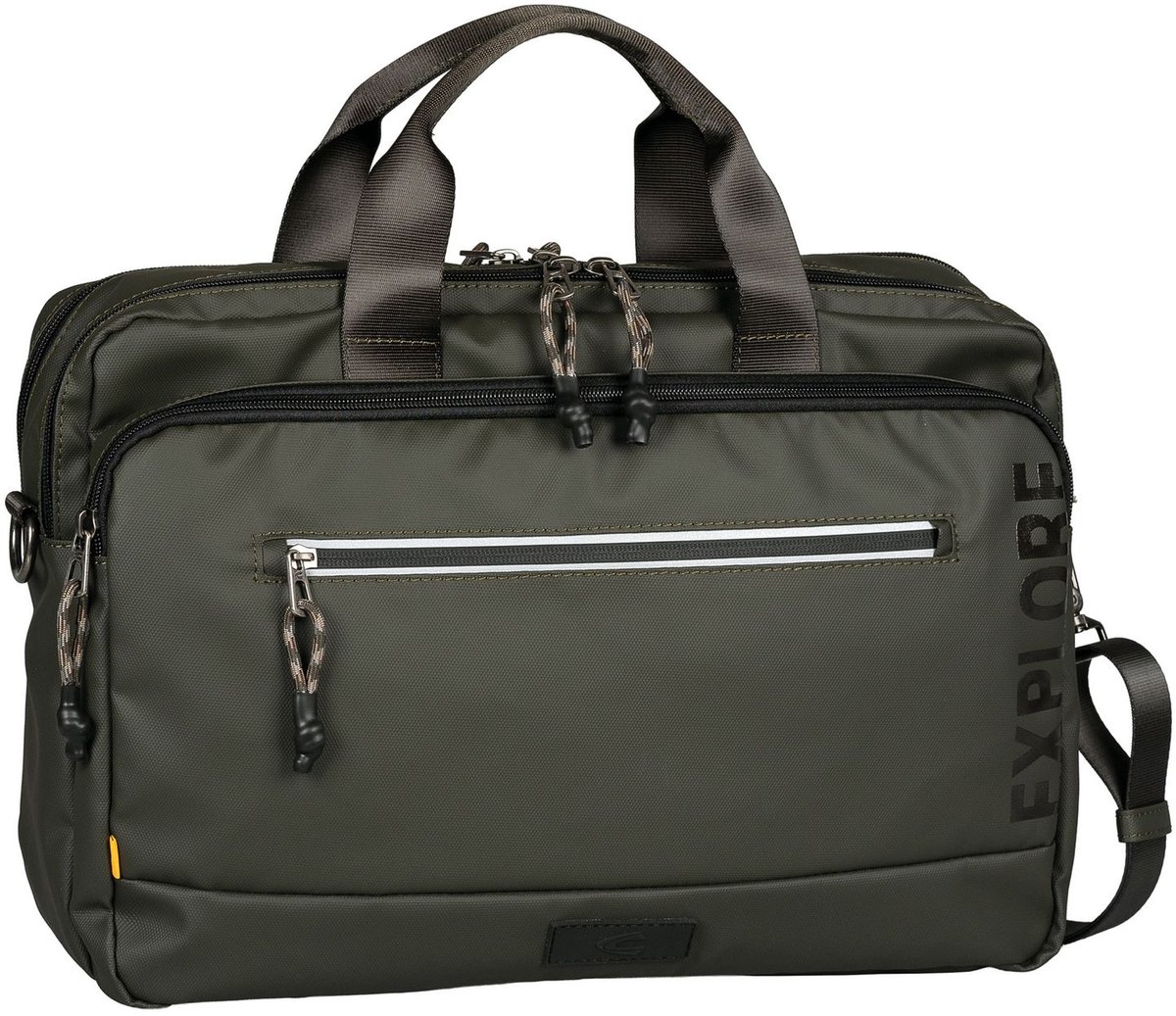 camel active business tas schoudertas met laptopvak Explore Business Bag Khaki kaki