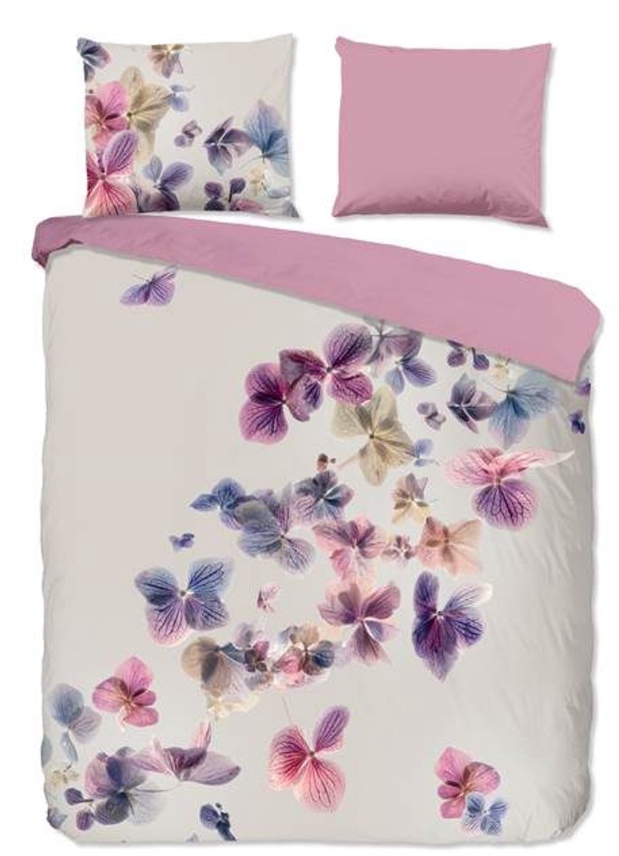 Pure dekbedovertrek bladeren van een plant - Lits jumeaux 240x200/220 cm - Grijs - Microvezel
