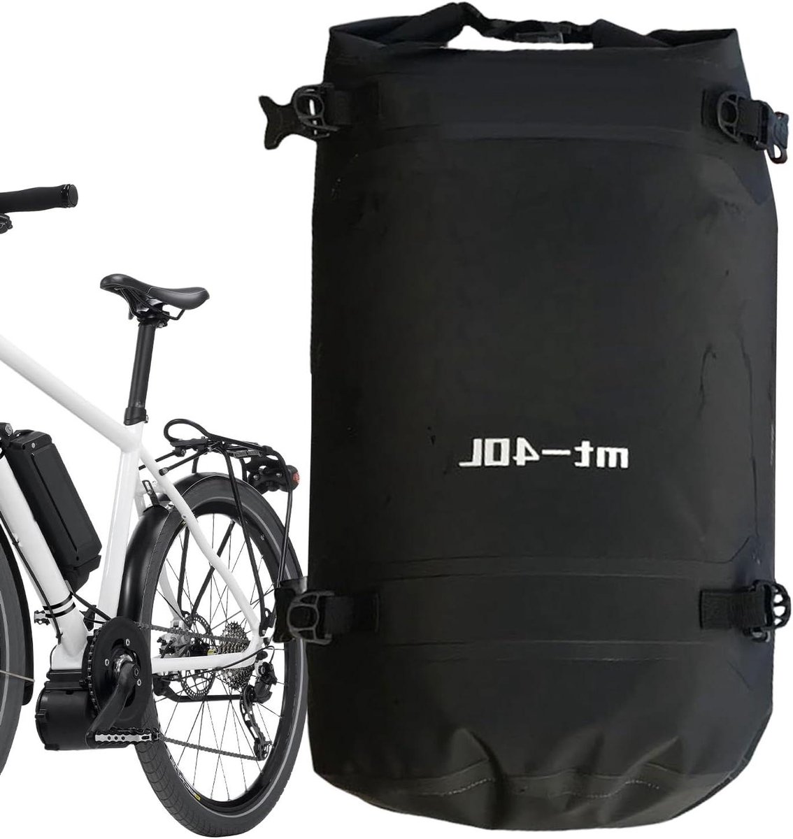 Fietstas Bagagedrager - Fiets tas - Outdoor Reizen - Waterdicht PVC Materiaal - 40L - Zwart
