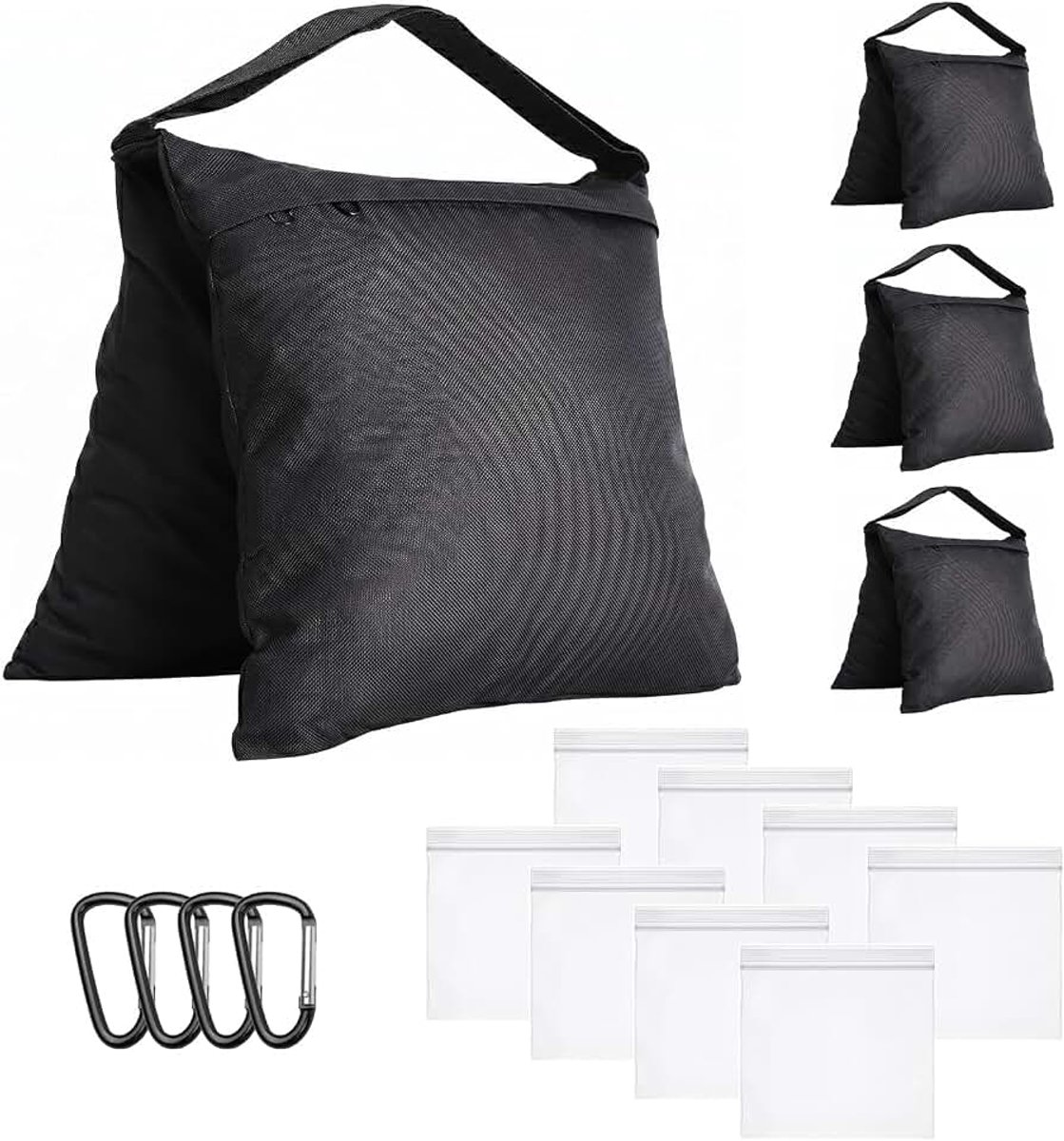 Zandzakken, zware gewichtszakken voor lampstatieven en statieven, versterkte zandzakken voor outdoor, fotostudio, paviljoen, parasols