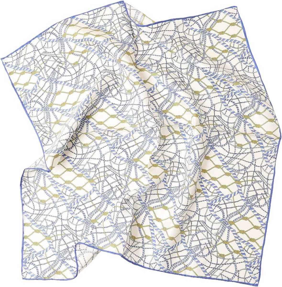Dame pure zijden bandana, handgerolde zijden halsdoek, uniseks
