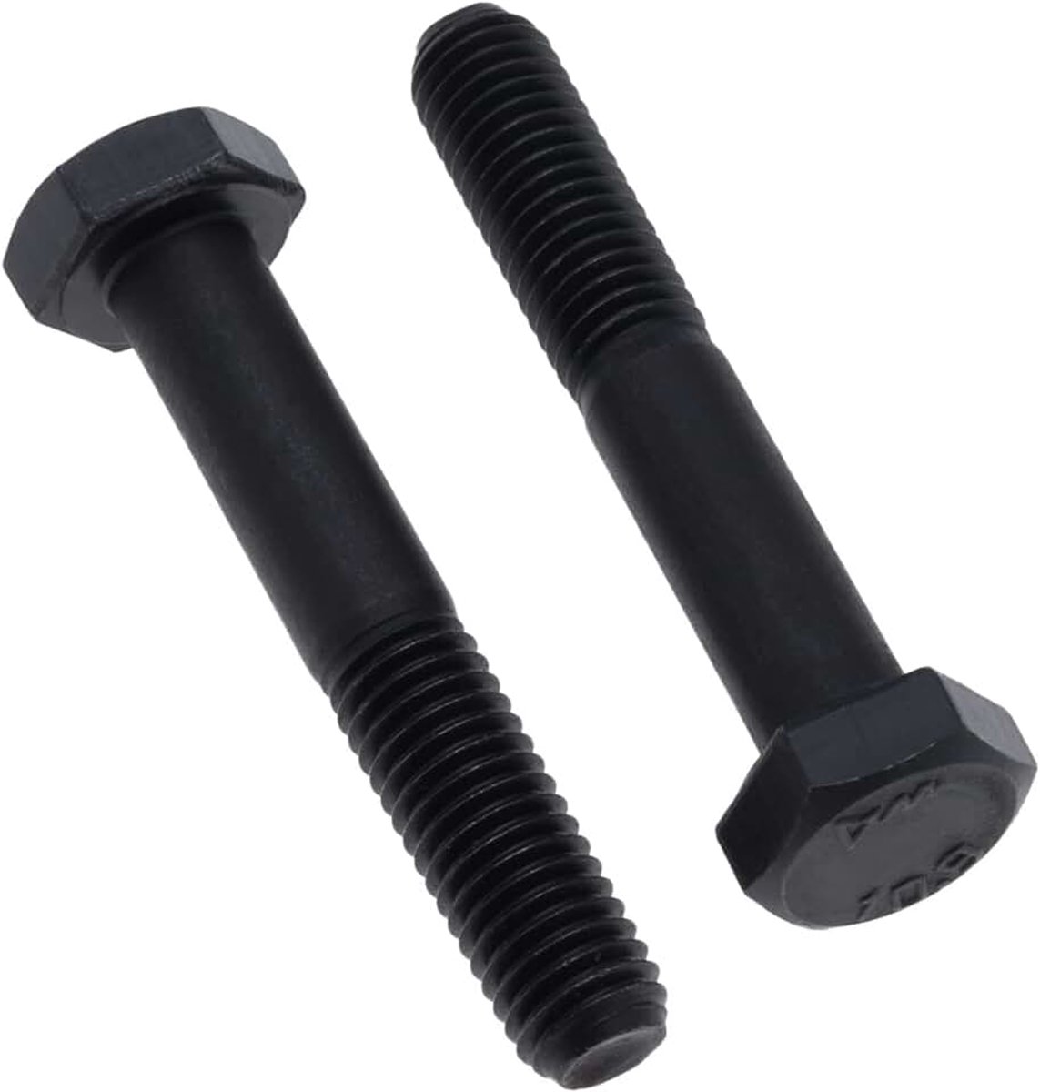 Zeskantkopbouten Buitenhoek M14x60 (Pack of 2 ) Half Schroefdraad Zeskantbouten Klasse 10.9 Gelegeerd Staal met Hoge Half Schroefdraad Treksterkte Zwarte Mechanische Zeskantschroeven Verklaarde Norm DIN931 (14mm x 60mm)