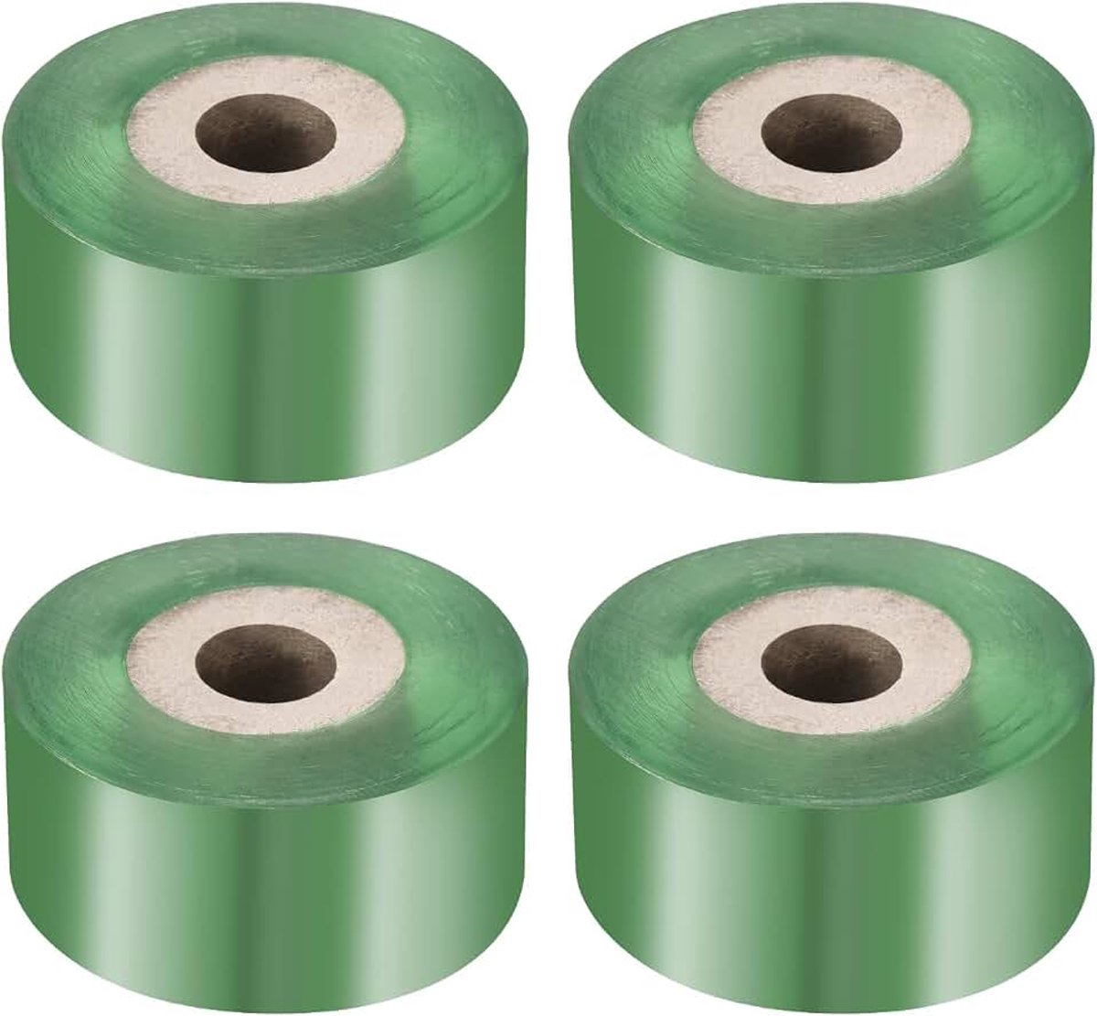 4 rollen fruitboom afwerkingstape 3 cm x 100 m PVC rekbaar tuinveredelingsgereedschap planten zelfklevende bloemenfolie voor bloemenbomen en polyafwerking, groen