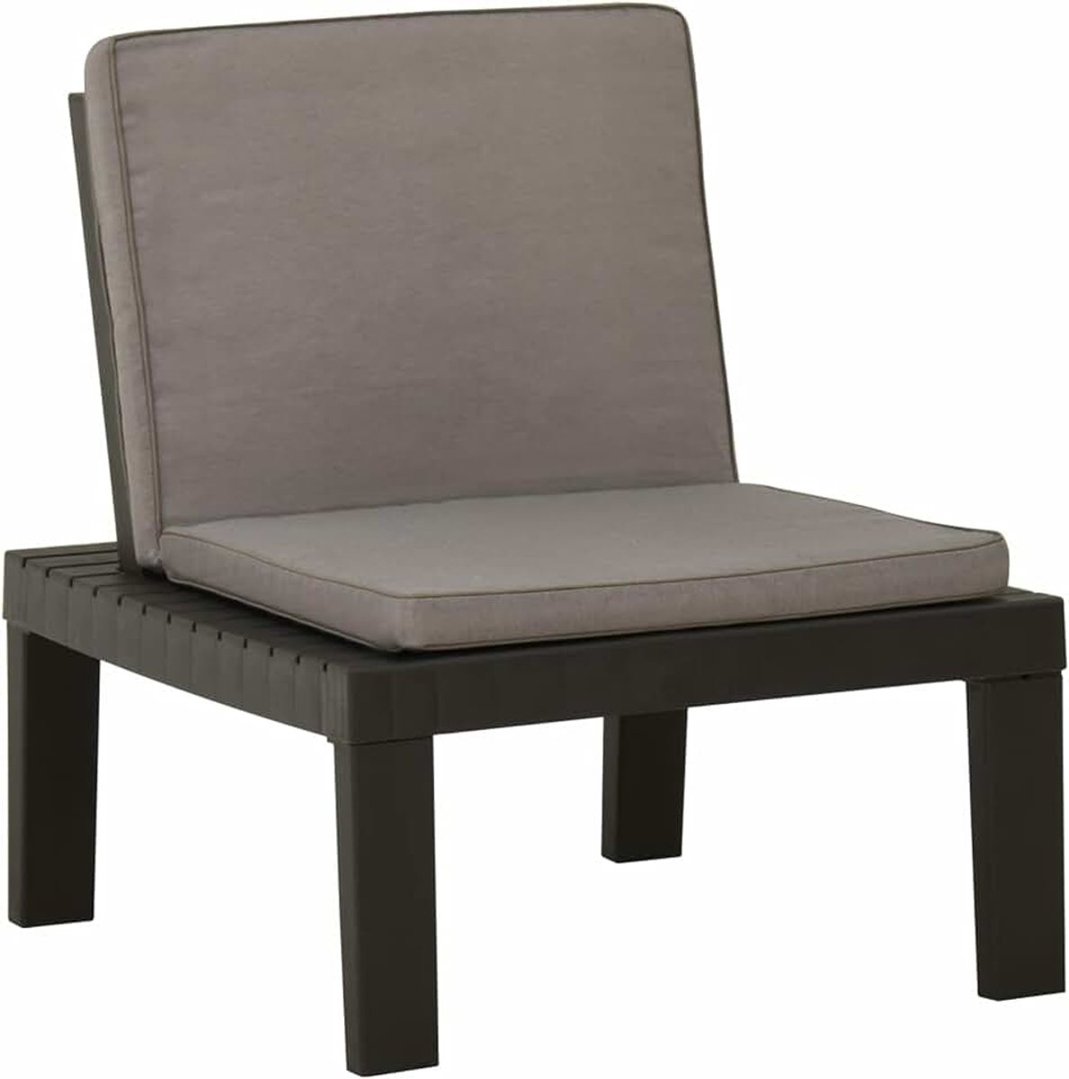 Tuinstoel met zitkussen, terras, balkon, strand, tuin, zwembad, outdoor, eetkamer, meubels, decoratie, kunststof, grijs