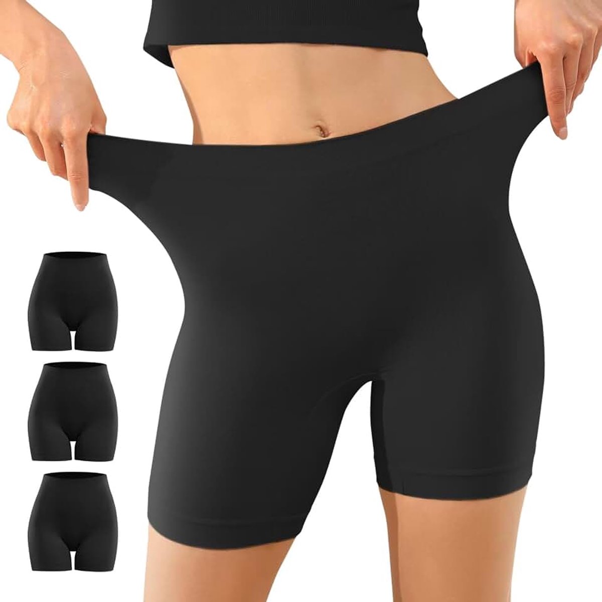 Fietsbroek voor dames, 1/3 stuks, hoge taille, onderbroeken met korte pijpen, boxershorts, onderjurk, rok, anti-schuren, korte leggings