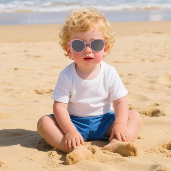 Baby Zonnebril - Kinder Bril - Oogbescherming Buiten - Verstelbaar Frame - 6-36 Maanden - Blauw — afbeelding 4