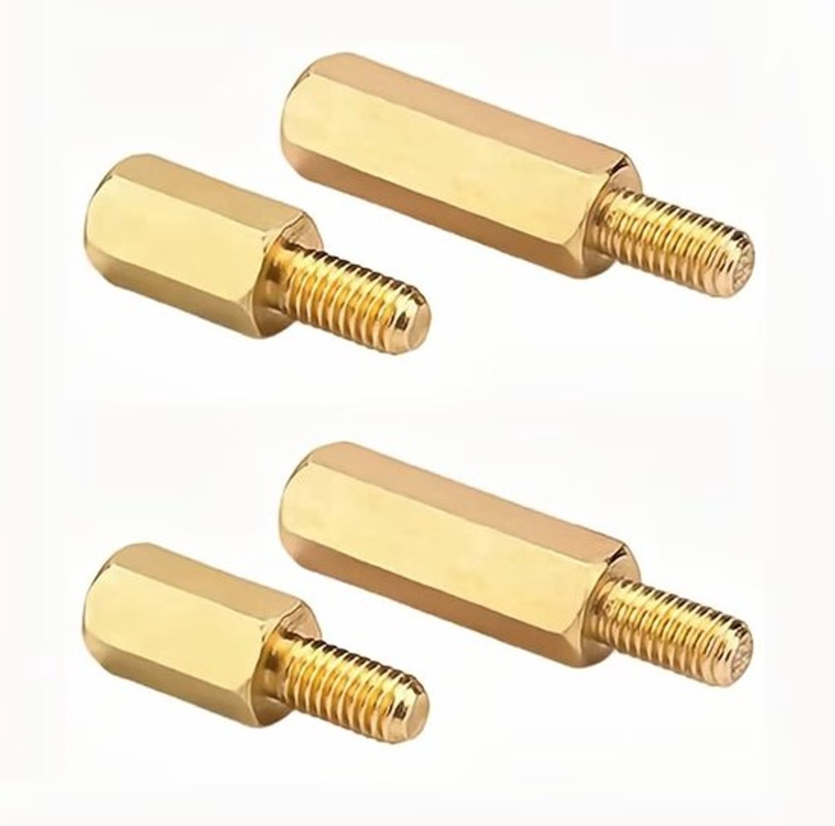 Zeskant Spacer Standoff Schroef Moer Draad Pilaren M3x12 + 4mm - 40 stuks voor bevestiging en montage