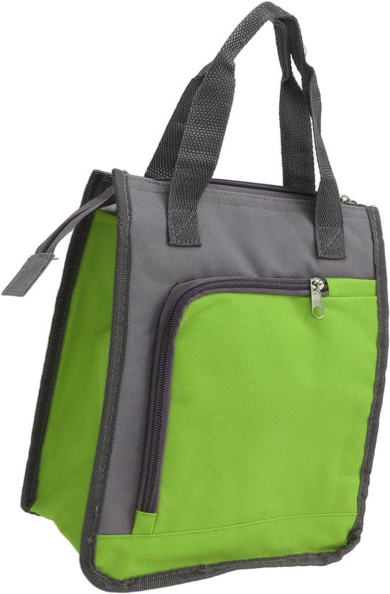 Handige Geïsoleerde Koeltas met Verbreden Handgreep voor Werk, Reizen en Wandelen - Herbruikbare Boodschappentas voor Maaltijden - Groen Kleurige Tas met Isolatie
