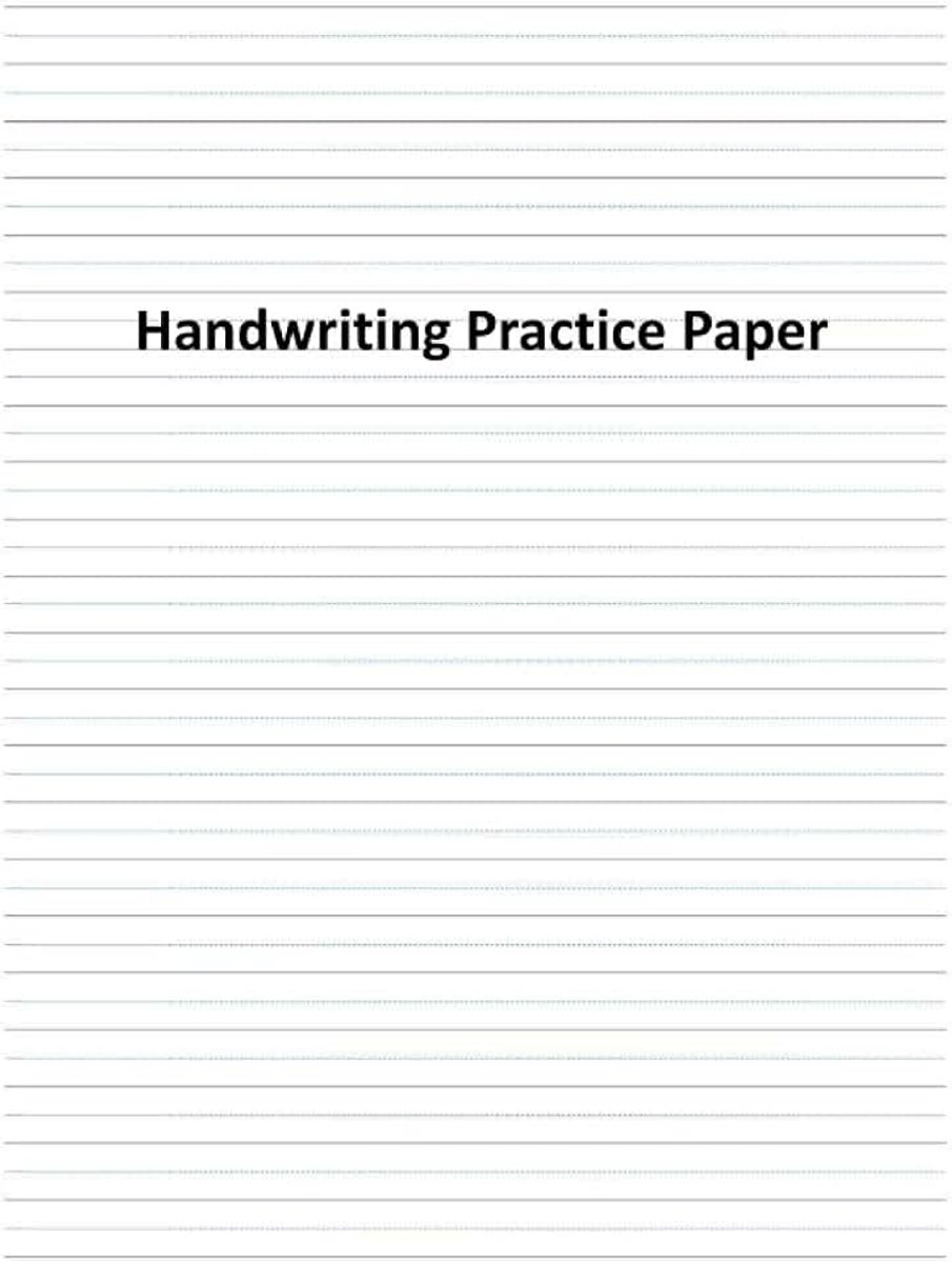 Practice Paper: Handwriting Practice workbook for kids Ages 3-5