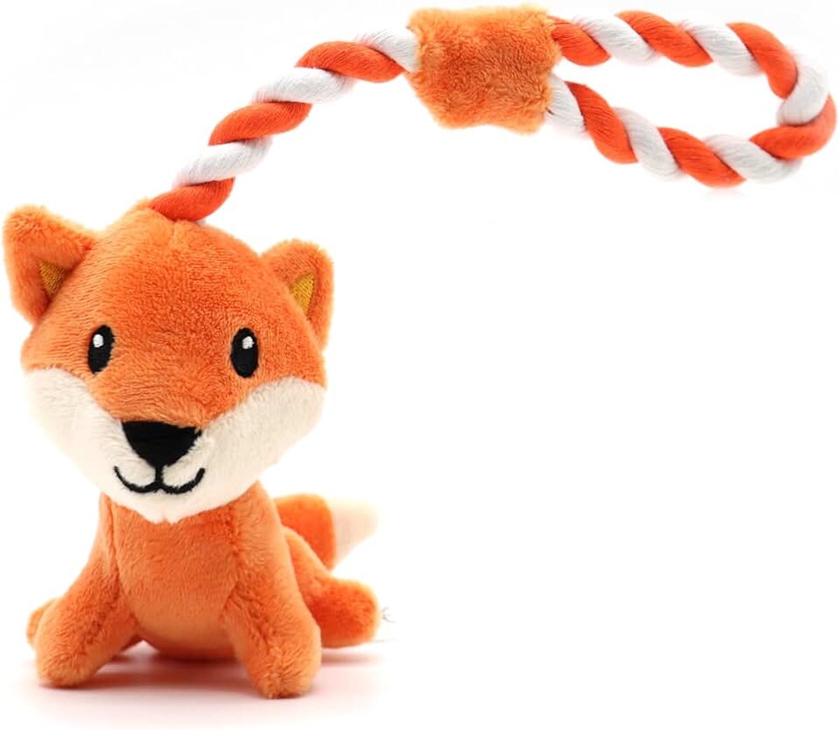 Baby Tails Hondenspeelgoed in vos-stijl voor puppy's en kleine honden, 25 cm