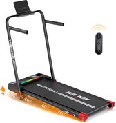 YEE RUN Loopband - Hardloopband met 8% Helling - Snelheidsbereik 1 - 14km/u - Wandelband - 135 KG Draagvermogen - Inklapbaar Loopband - Treadmill - met Afstandsbediening - Veiligheidssleutel - Tablet-/telefoonhouder.