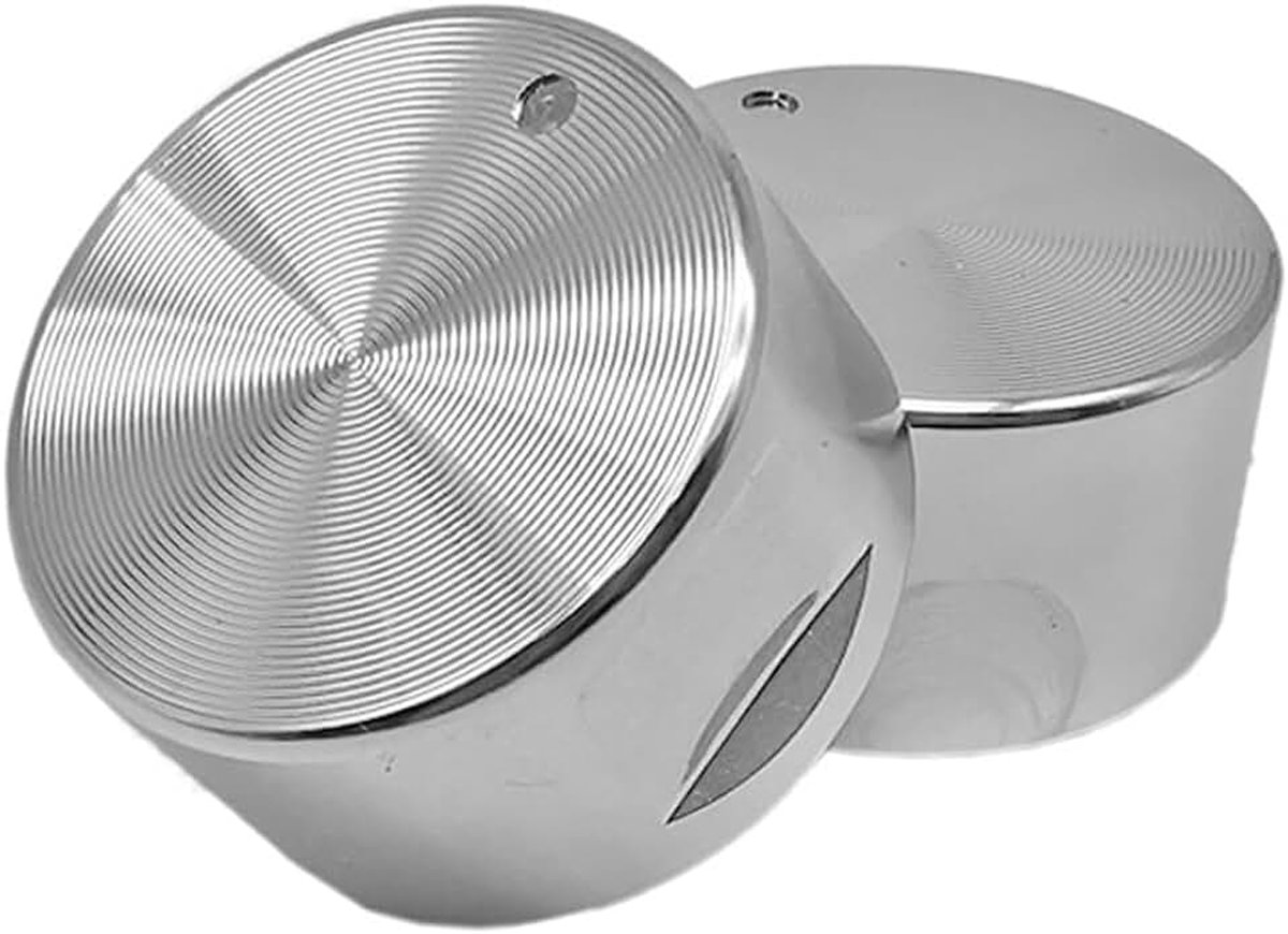 Set van 2 universele metalen handgrepen voor gasfornuizen met vergrendeling en bediening voor fornuis en gasfornuis in de keuken (6 mm)