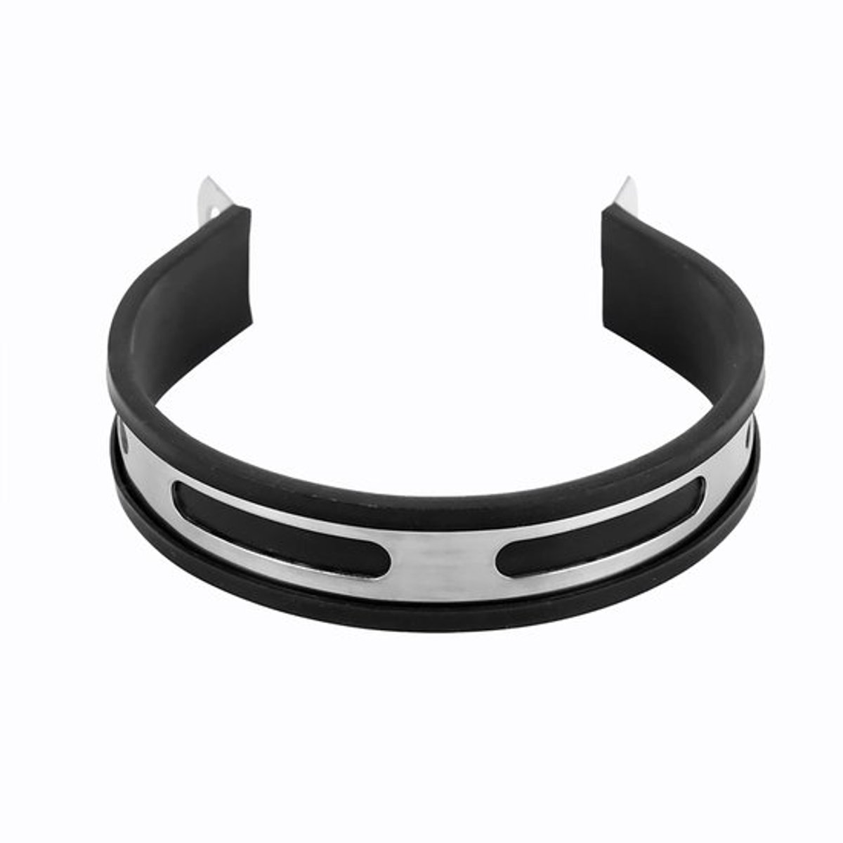 - Universele Motoruitlaat Beugel - Zwart en Zilver - Praktisch en Duurzaam - Geschikt voor de meeste motoren - 110mm/4.3...
