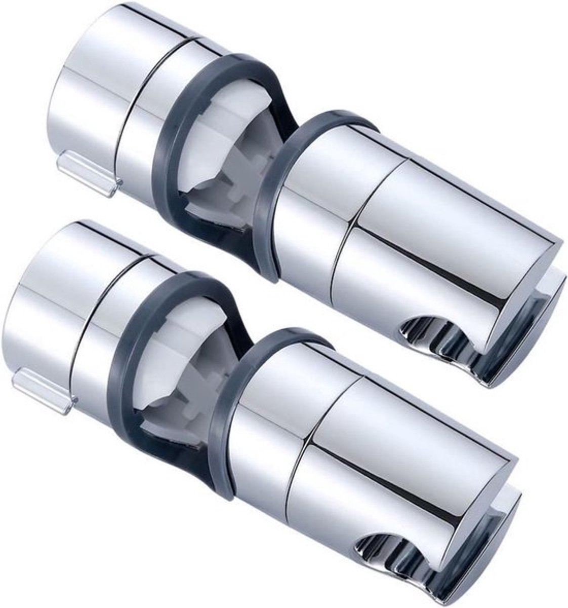 Verstelbare Douchekop Houder 360° Vervanging - Beugel ABS Chrome - Douche Rail Slider - Pole voor Douchekop (2 stuks)