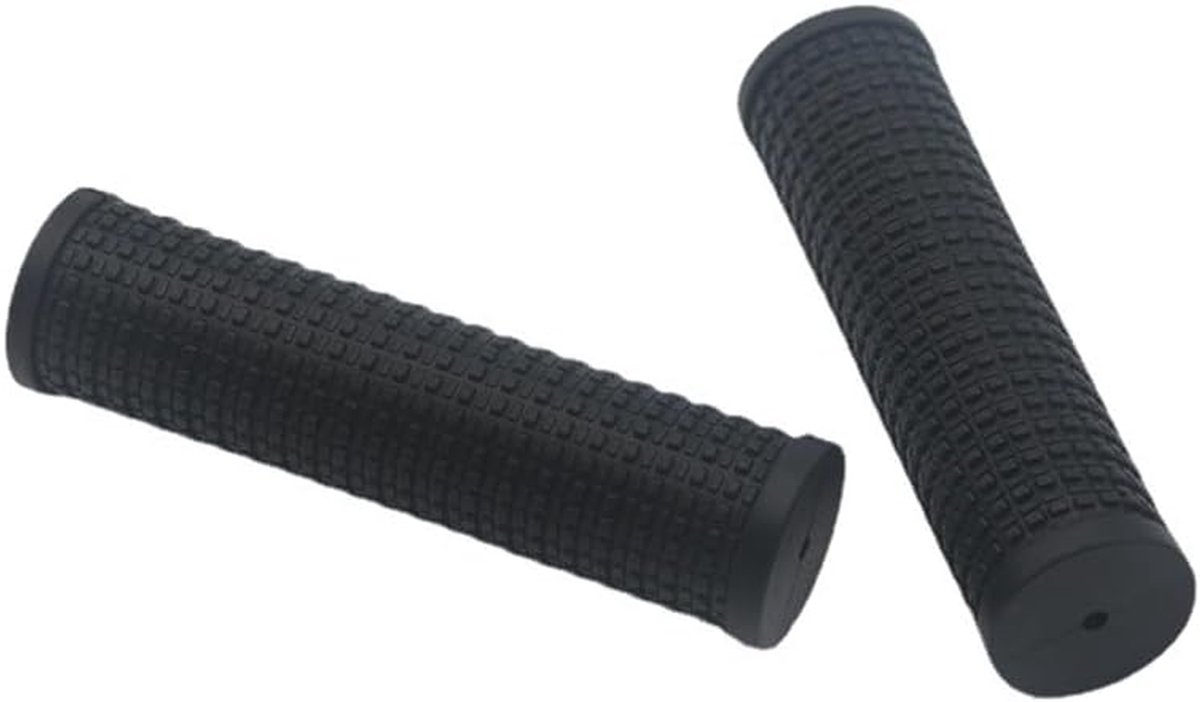 Fiets Handvatten - Ergonomische Grepen - Comfortabel Fietsen - Antislip Rubber - 110 mm - Zwart