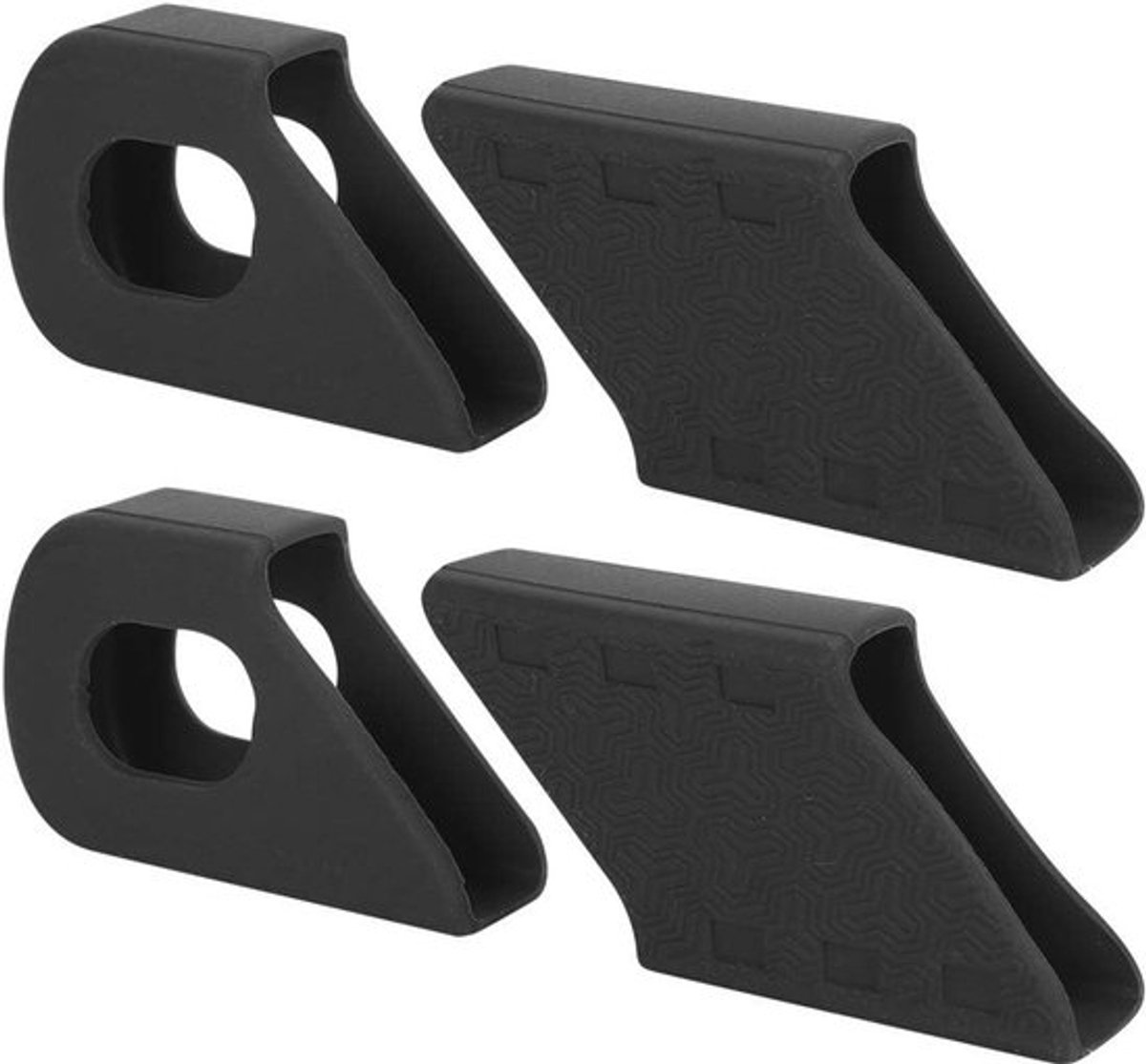 4 Stuks Siliconen Crank Beschermers voor Fietsen, Bescherming voor Crankarmen MTB en Racefietsen, Voorkomt Krassen en Slijtage