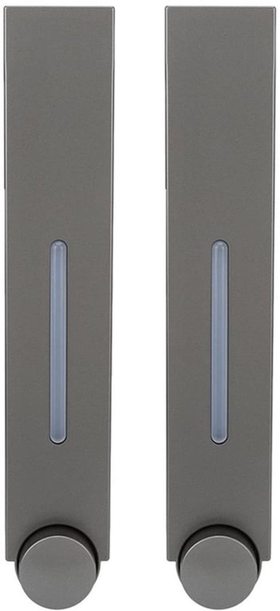 Zeepdispenser Wandmontage - Wandgemonteerde Dispenser - Vloeibare Zeep - Kunststof - Douche/Keuken - Inclusief Plakmateriaal