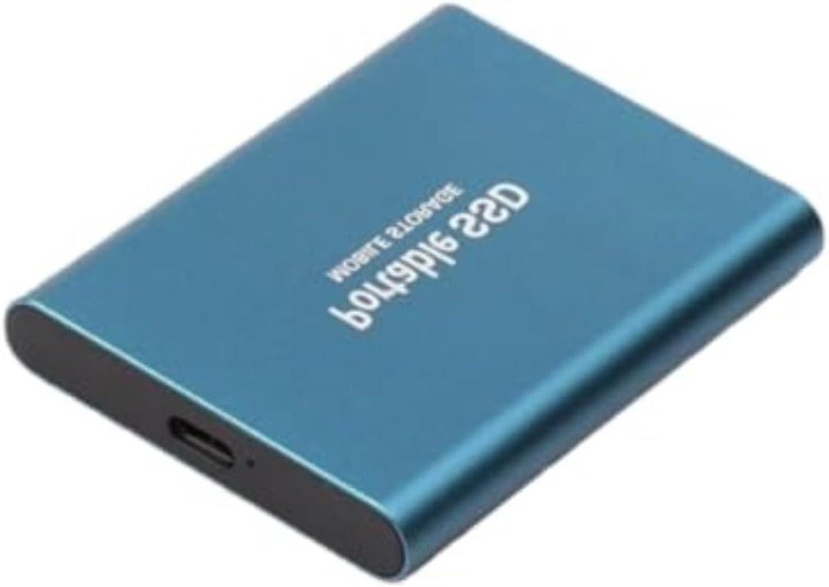 Draagbare SSD - Externe Opslag - Bestanden Opslaan - Ultrasnelle Overdracht - Tot 8TB - Blauw