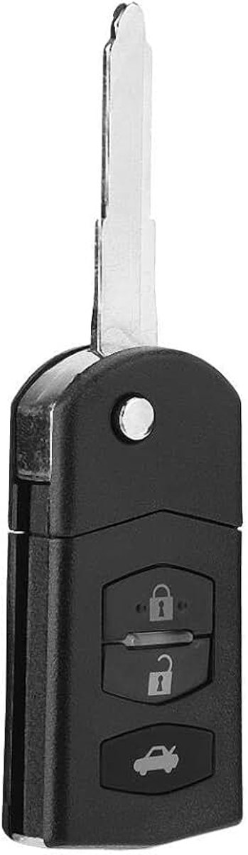 Sleutelhanger case flip, vervangende inklapbare autosleutelbehuizing, 3 toetsen vouwsleutel etui shell cover auto afstandsbediening opvouwbare flip key fob case blade cover shell geschikt voor