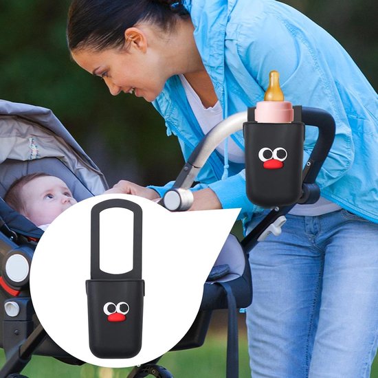 Wandelfleshouder - Bekerhouder - Fietsen en Wandelen - Veilige Grip Technologie - Universele Pasvorm - Zwart — afbeelding 4