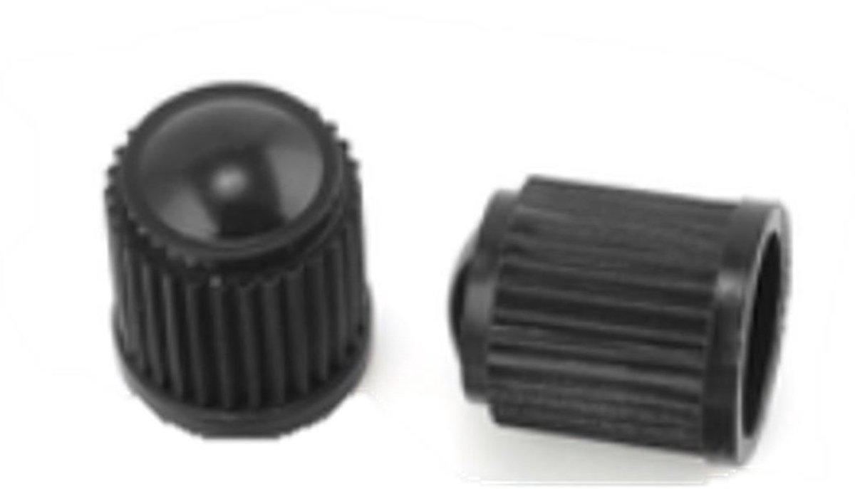 Scoby - Ventieldopjes - Ventieldoppen - Fiets Ventieldop - Valve Caps - Universeel - 4 Stuks - Zwart