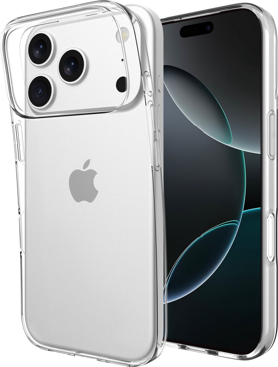 Just in Case hoesje geschikt voor iPhone 18 Pro Max / 17 Pro Max Hoesje Siliconen - Flexibele 100% GRS Case - Transparant