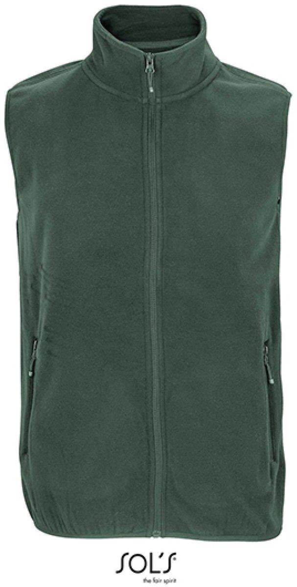 SOL'S Unisex Factor Zipped Fleece Bodywarmer L03822 - Forest Green - M