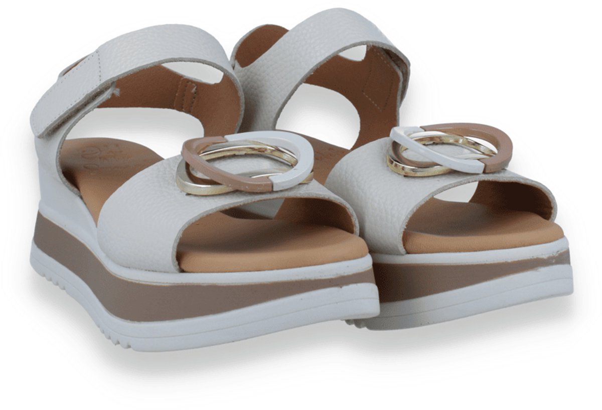 Oh! My Sandals Dames Sandaal | Off White | Maat: 40