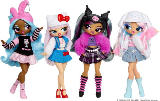 L.O.L. Surprise! O.M.G.™ Loves Hello Kitty® and Friends – Kuromi™ – modepop geïnspireerd op een Hello Kitty® and Friends-personage - spelen en tentoonstellen! — afbeelding 3