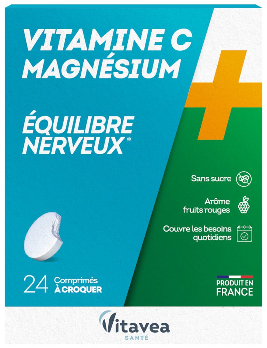 Vitavea Vitamine C Magnesium 24 Kauwtabletten