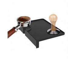 Tampermat siliconen espresso tampermat met randbescherming antislip waterdicht barista mat voor zeefhouder