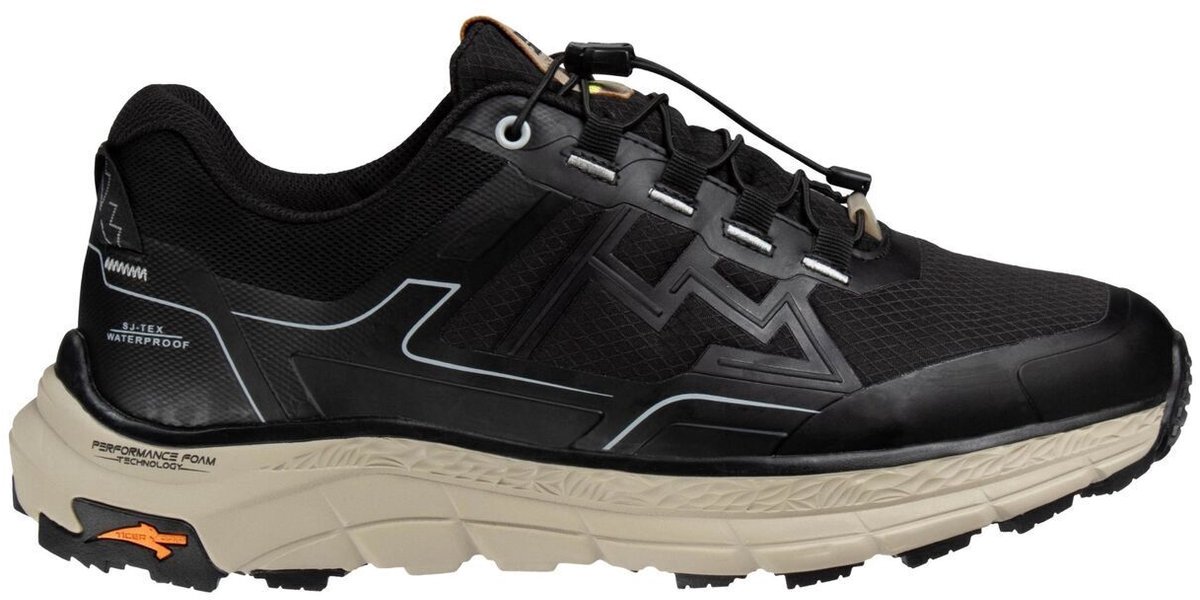 Safety Jogger lage wandelschoenen dames en heren Waterdichte hikingschoenen met extra grip Lichte ademende en waterproof trailschoenen voor lange wandelingen in de natuur Met snelsluitsysteem Zwart