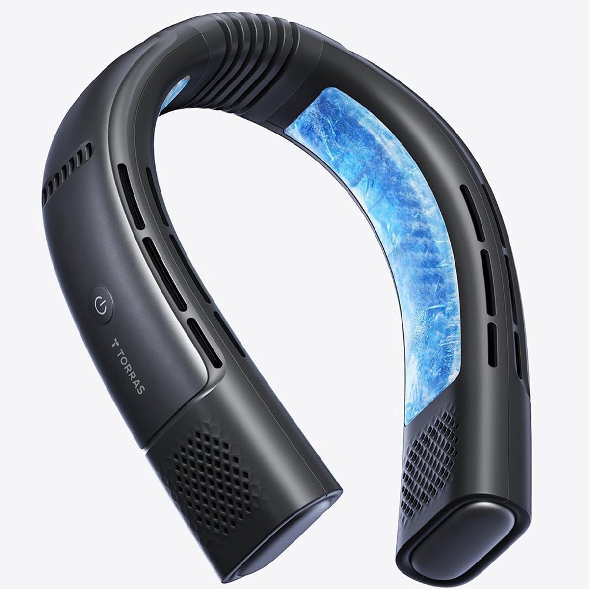 TORRAS COOLiFY 2S Pro 2026 Nekventilator & Halsventilator – Draagbare Neck Air Conditioner met Koelen, Verwarmen & Ventilator, 5000mAh Accu, Tot 28 Uur Gebruik, 20W Snelladen, App-bediening, Verstelbare Luchtstroom, Inclusief Travel Case – Zwart