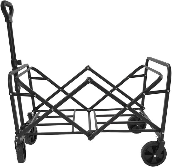 Bolderkar Wit - Opvouwbaar, Boodschappenkar en Trolley met Handkar Opvouwbaar - Voor Transport en Boodschappen van Bolderkar — afbeelding 3