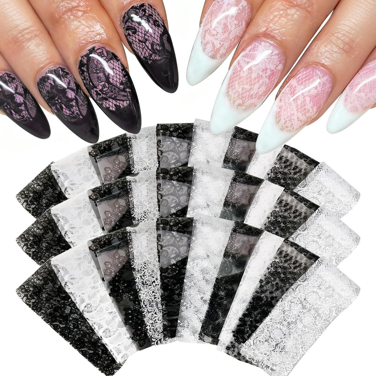Dailygoods - Transferfolie Nagelstickers - 30 Stuks voor Creatieve Nageldesigns