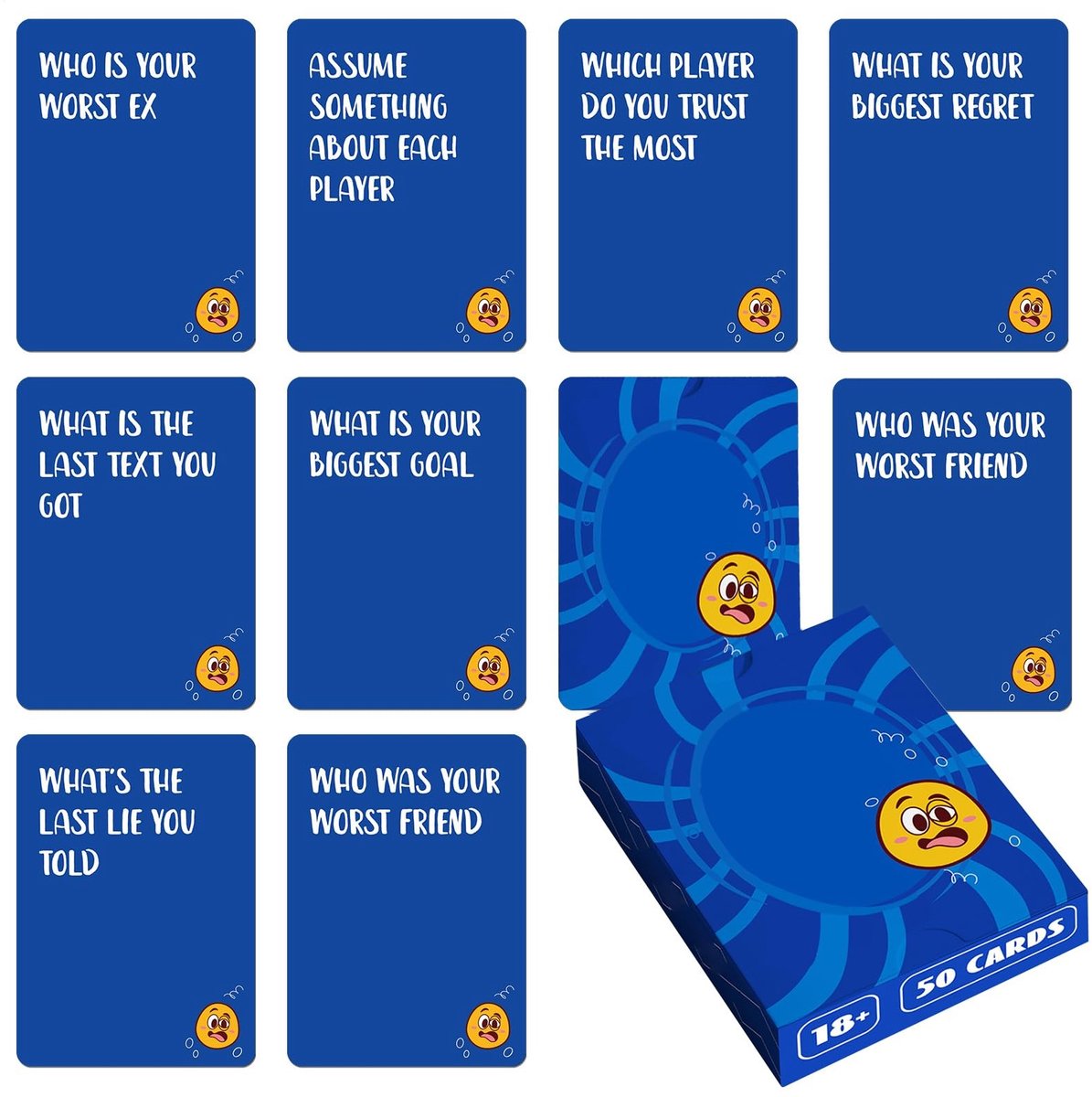 Dailygoods - Questions and Answers Card Game - 50 Gesprekskaarten voor Volwassenen en Team Building