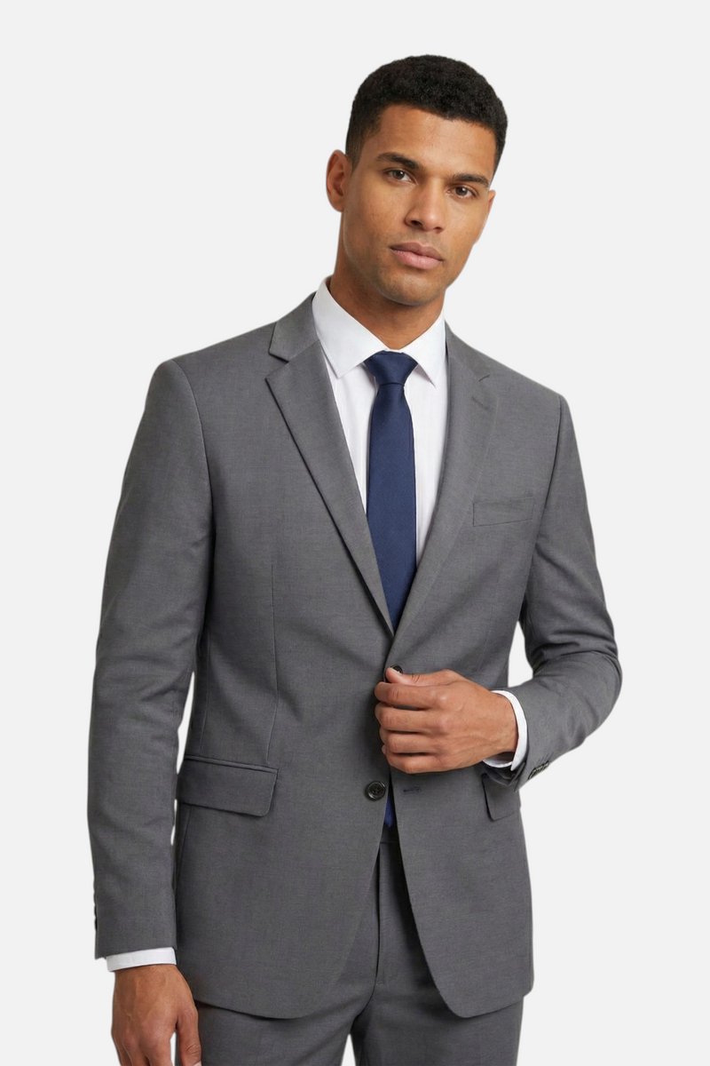 GENTS - Colbert / blazer heren blend grijs MixMatch - Polyblend - Grijs - Maat 50/L