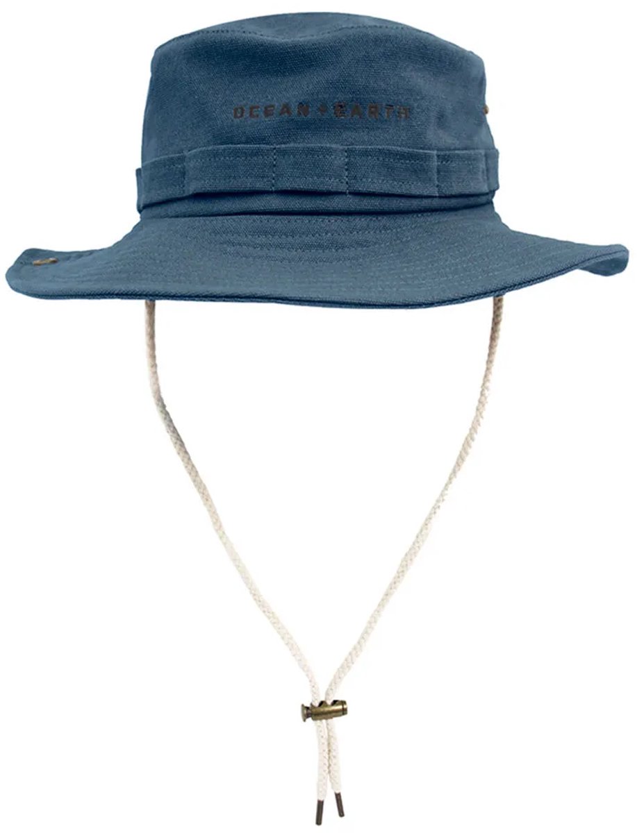 Ocean & Earth Wide Brim Emmerhoed Blauw L