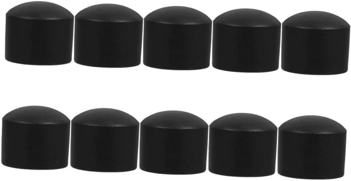 Tafelvoetbal Accessoires - Stangdoppen Set - Spel Bescherming - Stabiele Pasvorm - 10 Stuks - Zwart