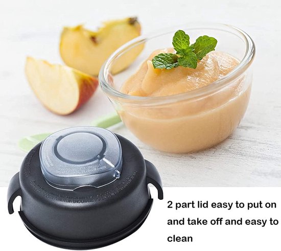 Mixer Deksel - Reserveonderdelen - Keukenapparatuur - Twee Delig - 64 Ounce - Zwart — afbeelding 4