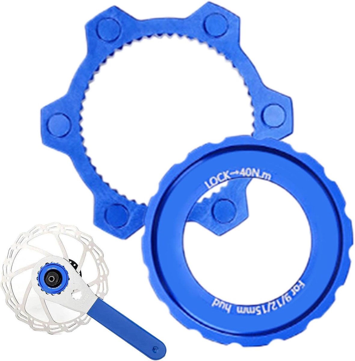 Fietsrem Adapter - Rotor Connector - Remmen Upgraden - Precisiebewerkt Onderdeel - Standaard Maat - Zwart