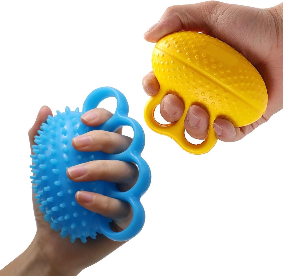 Set van 2 Handtherapie Stressballen - Handtrainer voor Vingers en Ontspanning - Perfect voor Stressverlichting en Fysieke Revalidatie