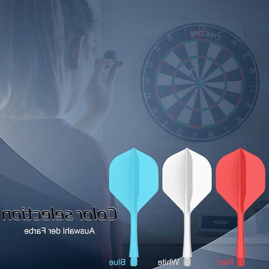 SnelShoppen - Dart Flights en Shafts 12-Pack - Geïntegreerde Dart Vleugels en Stelen met 2BA Draad - Duurzaam Materiaal en Precisie voor Feest en Comp van Snelshoppen — afbeelding 2