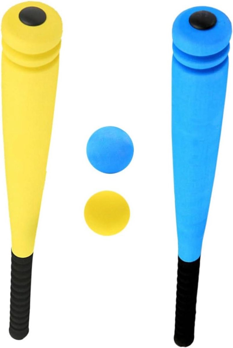 Schuim Honkbalknuppels - Kindersport Set - Buiten Spelen - Veilige Grip Handvat - 54 cm Lengte - Diverse Kleuren