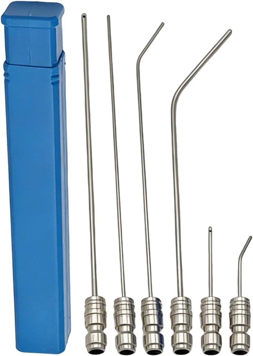 Verlengmondstuk Hogedrukreiniger - Reinigingsaccessoires - Buiten Reinigen - 6 Sproeiers Roestvrij Staal - 27 cm Lengte - Zilver