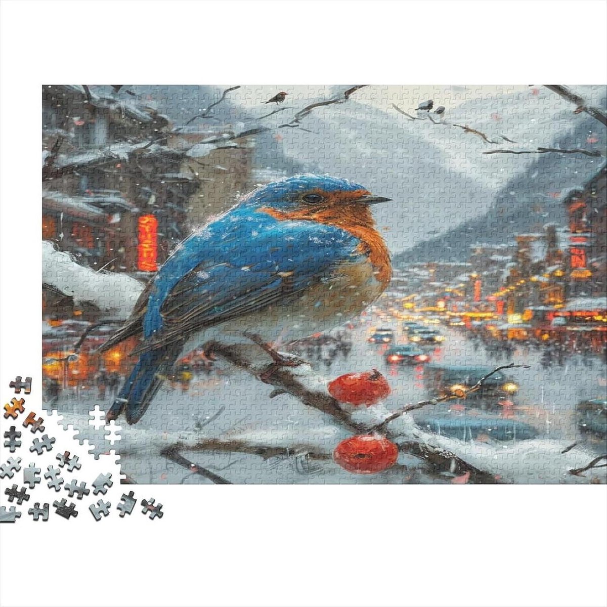 Volwassen Puzzel - 1000 Stukjes - Ontspannend Spel - Unieke Vormen - 75 x 50 cm - Kleurrijk